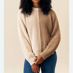 KOTN Knitted Lantern Sweater size XL